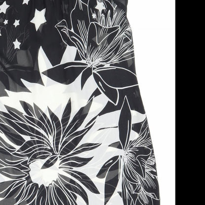 Womens UK Size 12 New Look Black Basic Blouse