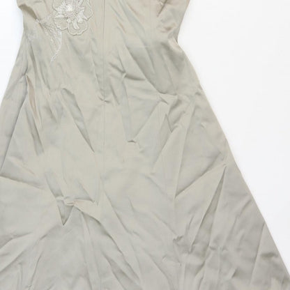 Warehouse Womens Ivory Acetate A-Line Size 12 Square Neck Zip
