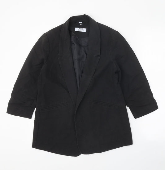 Dorothy Perkins Womens Black Polyester Jacket Blazer Size 10