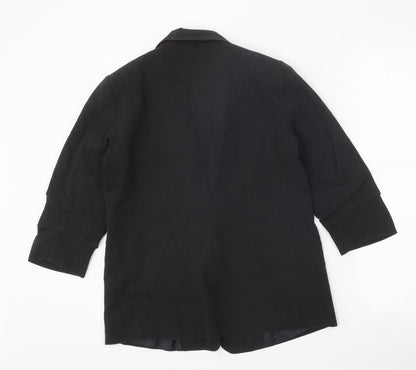 Dorothy Perkins Womens Black Polyester Jacket Blazer Size 10