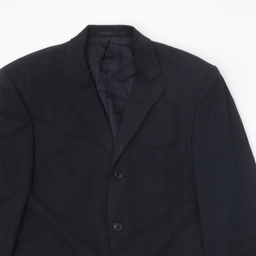 Mens UK Size 42 Burton Regular Blue Suit Jacket