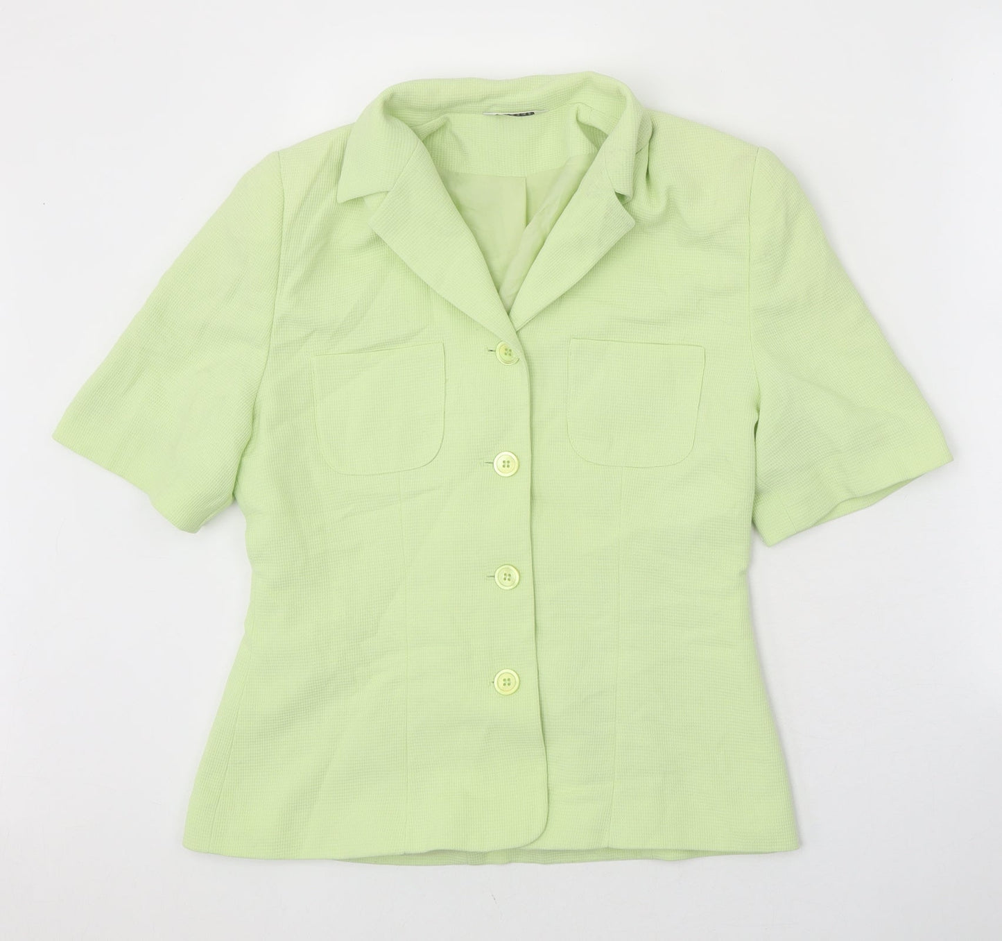 George Womens Green Polyester Jacket Suit Jacket Size 12