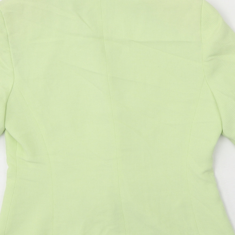 George Womens Green Polyester Jacket Suit Jacket Size 12
