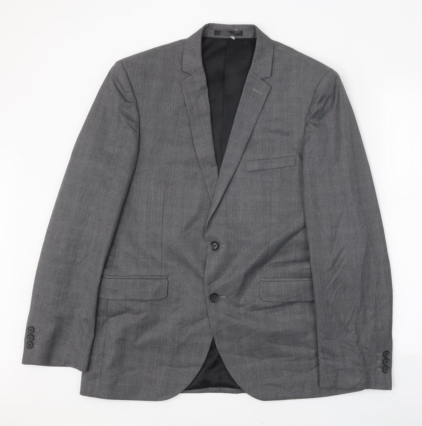 Mens UK Size 42 Burton Regular Grey Suit Jacket