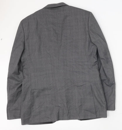 Mens UK Size 42 Burton Regular Grey Suit Jacket