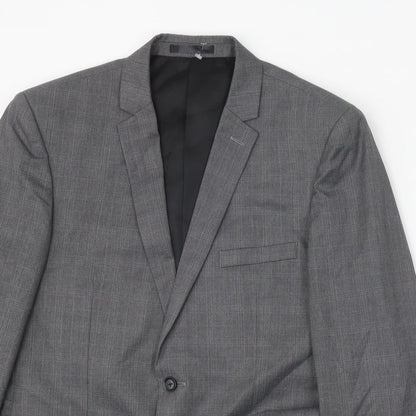 Mens UK Size 42 Burton Regular Grey Suit Jacket