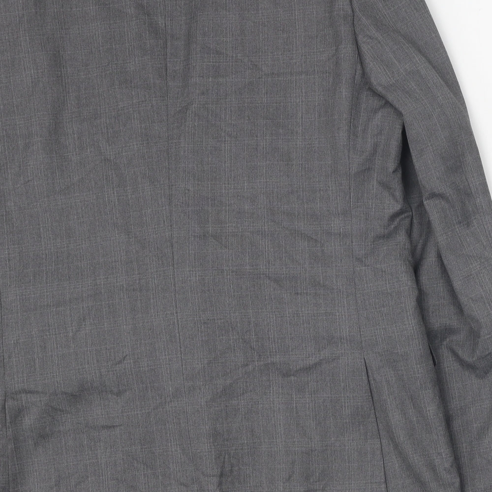 Mens UK Size 42 Burton Regular Grey Suit Jacket