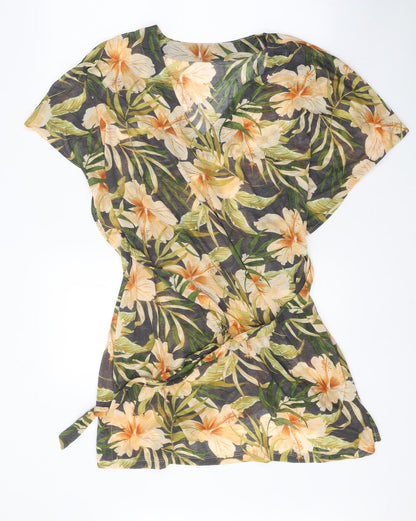 Womens UK Size L H&M Multicoloured Wrap Blouse