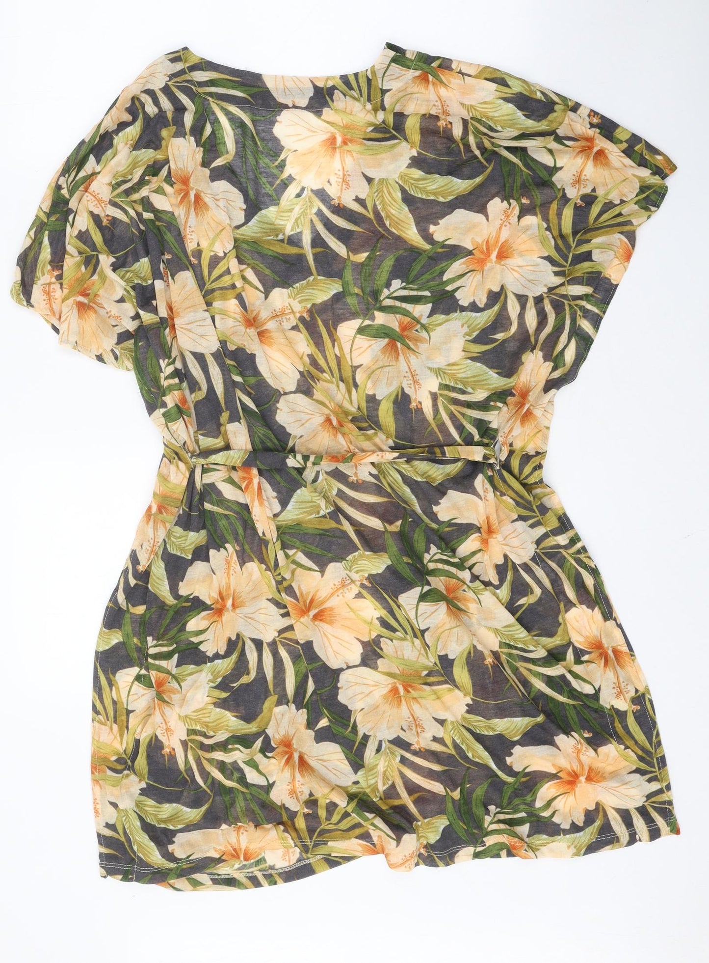 Womens UK Size L H&M Multicoloured Wrap Blouse