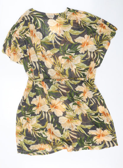 Womens UK Size L H&M Multicoloured Wrap Blouse