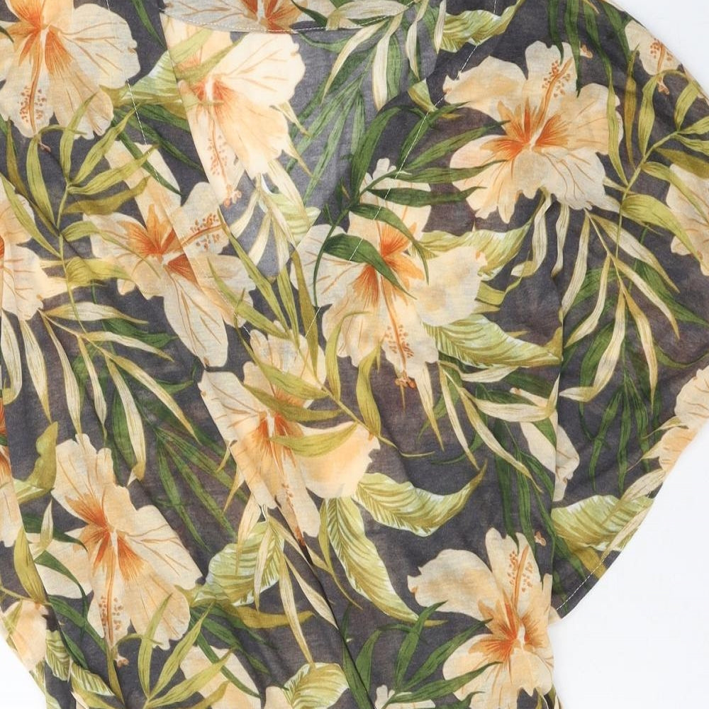 Womens UK Size L H&M Multicoloured Wrap Blouse