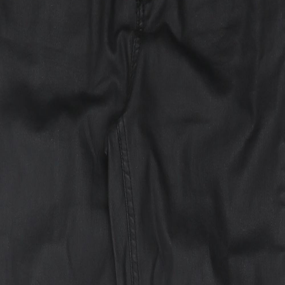 Denim & Co. Womens Black Cotton Skinny Jeans Size 8 Regular Button