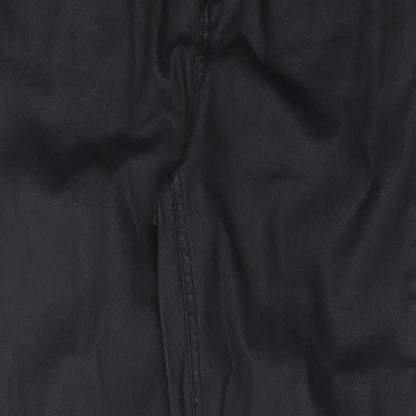 Denim & Co. Womens Black Cotton Skinny Jeans Size 8 Regular Button