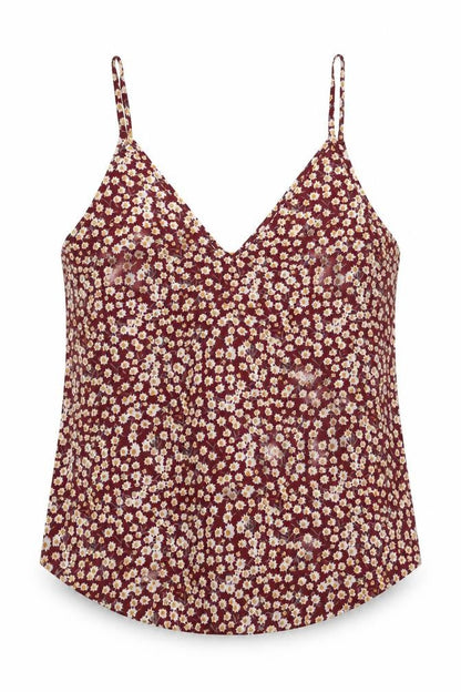 Womens UK Size M SheIn Red Camisole Blouse