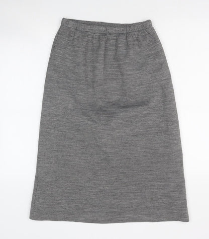 Damart Womens Grey Polyester A-Line Skirt Size 28 in