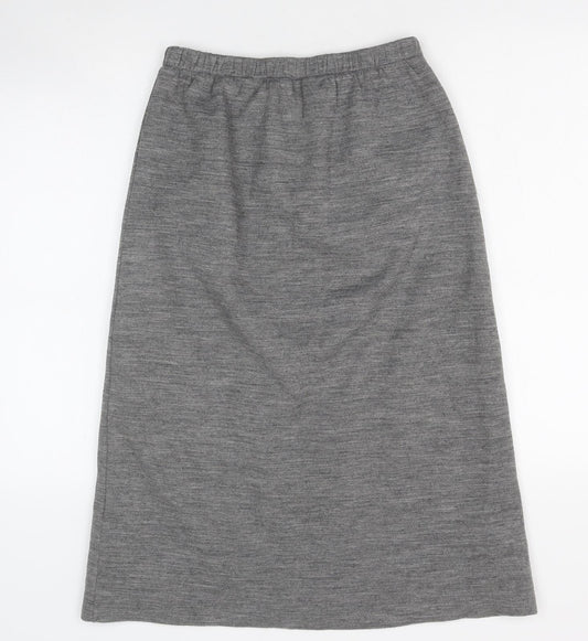 Damart Womens Grey Polyester A-Line Skirt Size 28 in