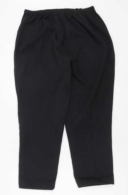 Womens UK Size 22 Saira of Manchester Regular Fit  Black Trousers