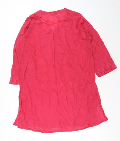 Womens UK Size 8 Preworn Red Basic Blouse