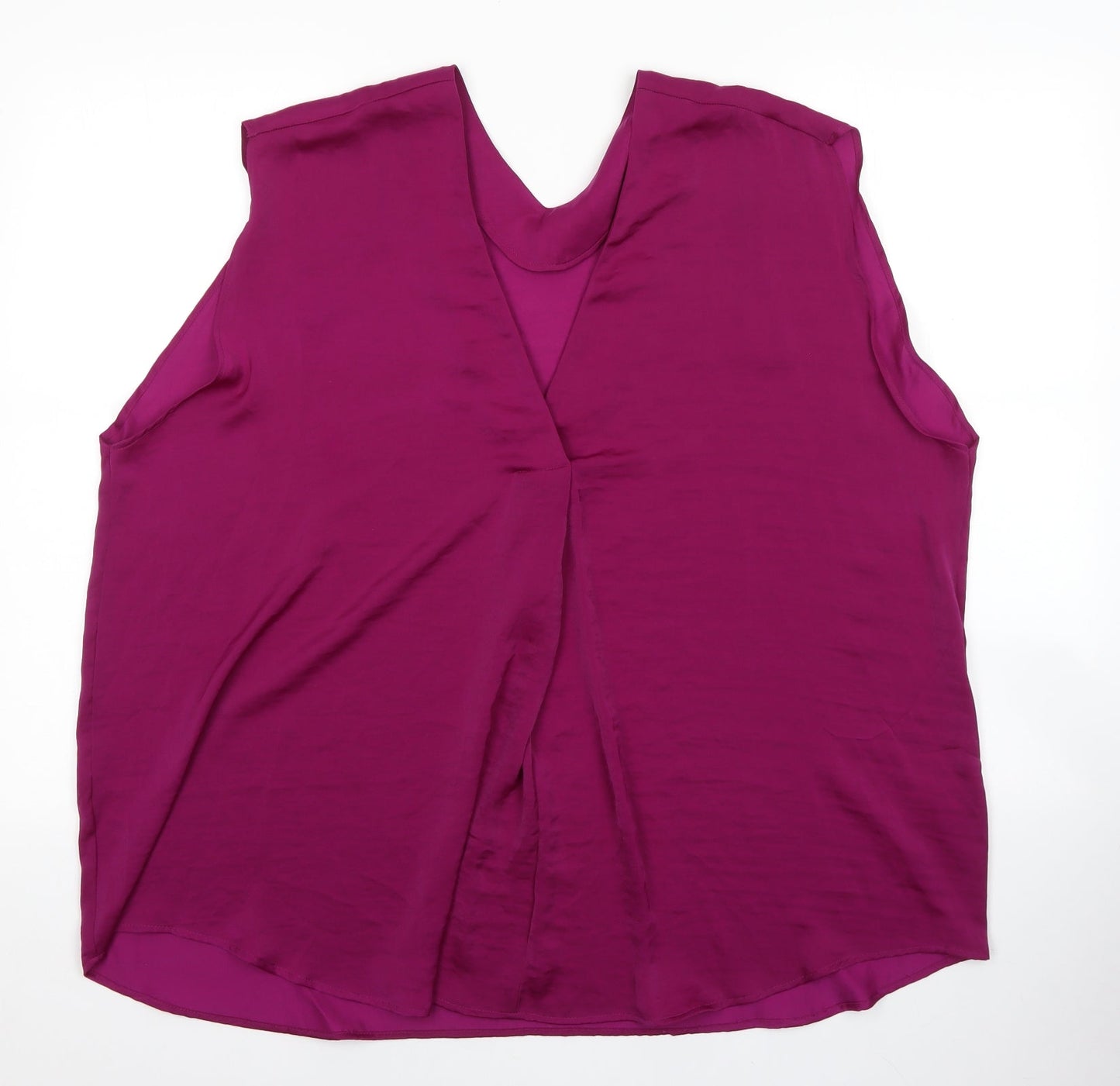Womens UK Size 22 Marks and Spencer Purple Basic Tank