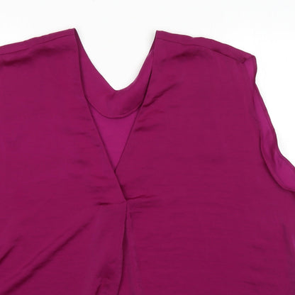 Womens UK Size 22 Marks and Spencer Purple Basic Tank