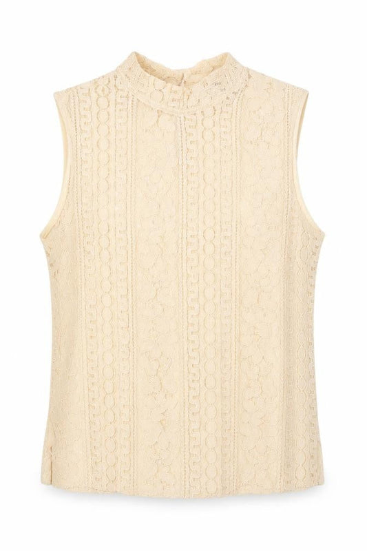 Womens UK Size 6 Primark Beige Basic Tank