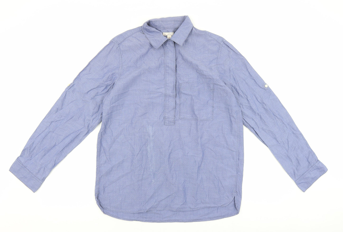 Mens UK Size S Gap Blue  Button-Up Long Sleeve Casual Shirt