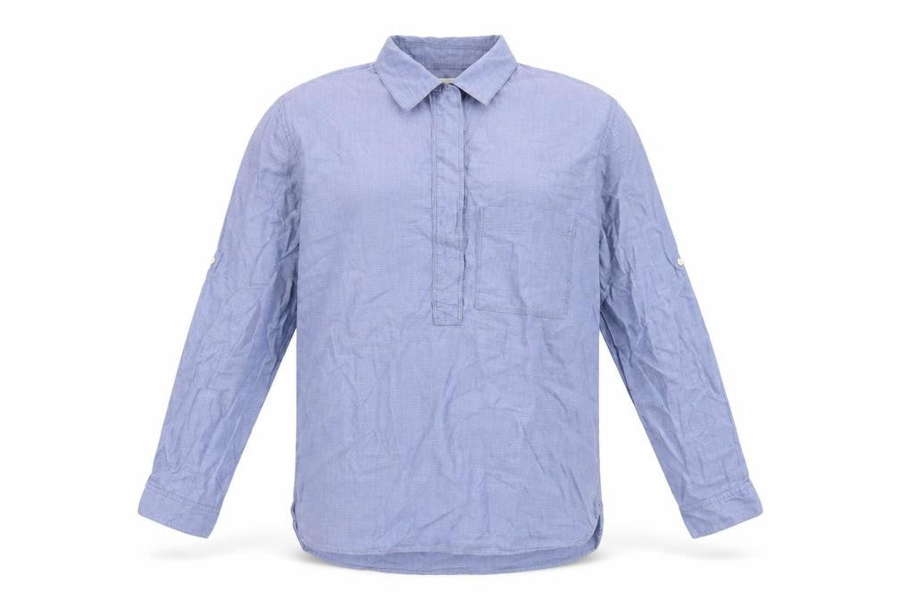 Mens UK Size S Gap Blue  Button-Up Long Sleeve Casual Shirt