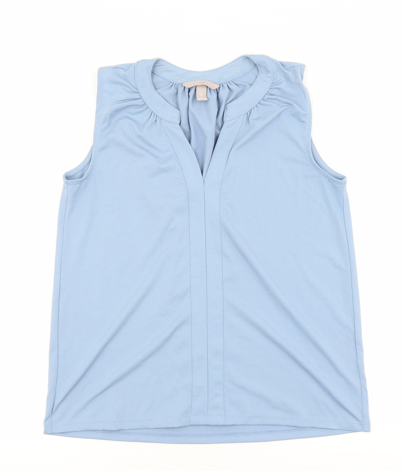 Womens UK Size XS H&M Blue Basic Blouse