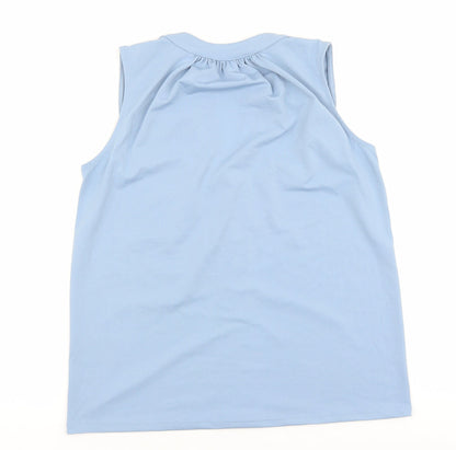 Womens UK Size XS H&M Blue Basic Blouse