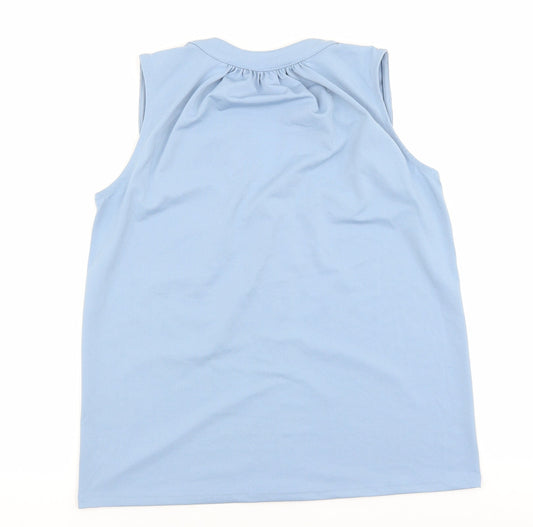 Womens UK Size XS H&M Blue Basic Blouse