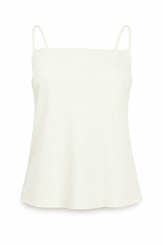 Womens UK Size S Mango Ivory Basic Tank