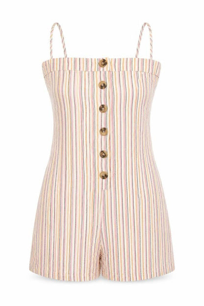 Womens UK Size 8 Topshop One-Piece Multicoloured Playsuit