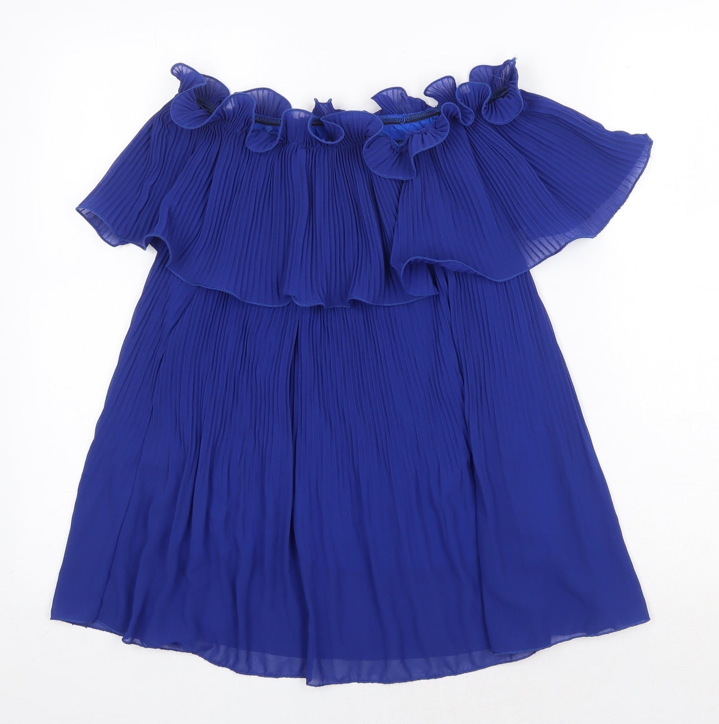 Womens UK Size One Size Preworn Blue Basic Blouse