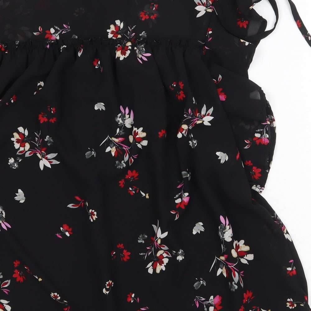 Womens UK Size 8 New Look Black Basic Blouse