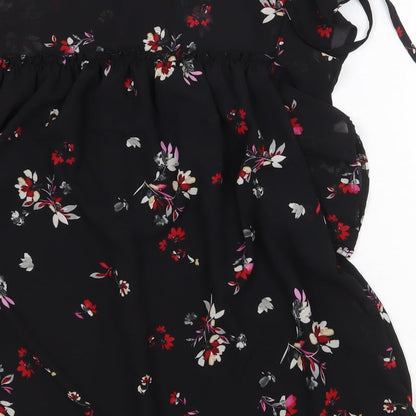 Womens UK Size 8 New Look Black Basic Blouse