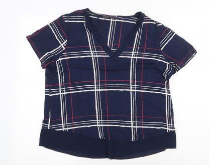 Womens UK Size 12 Marks and Spencer Blue Basic T-Shirt