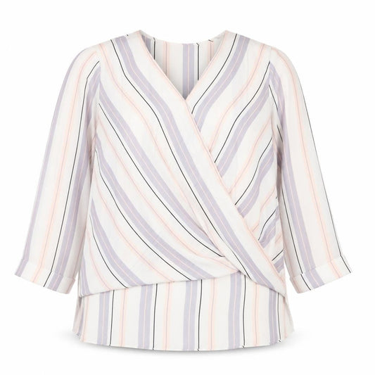 Womens UK Size 10 Atmosphere Multicoloured Basic Blouse