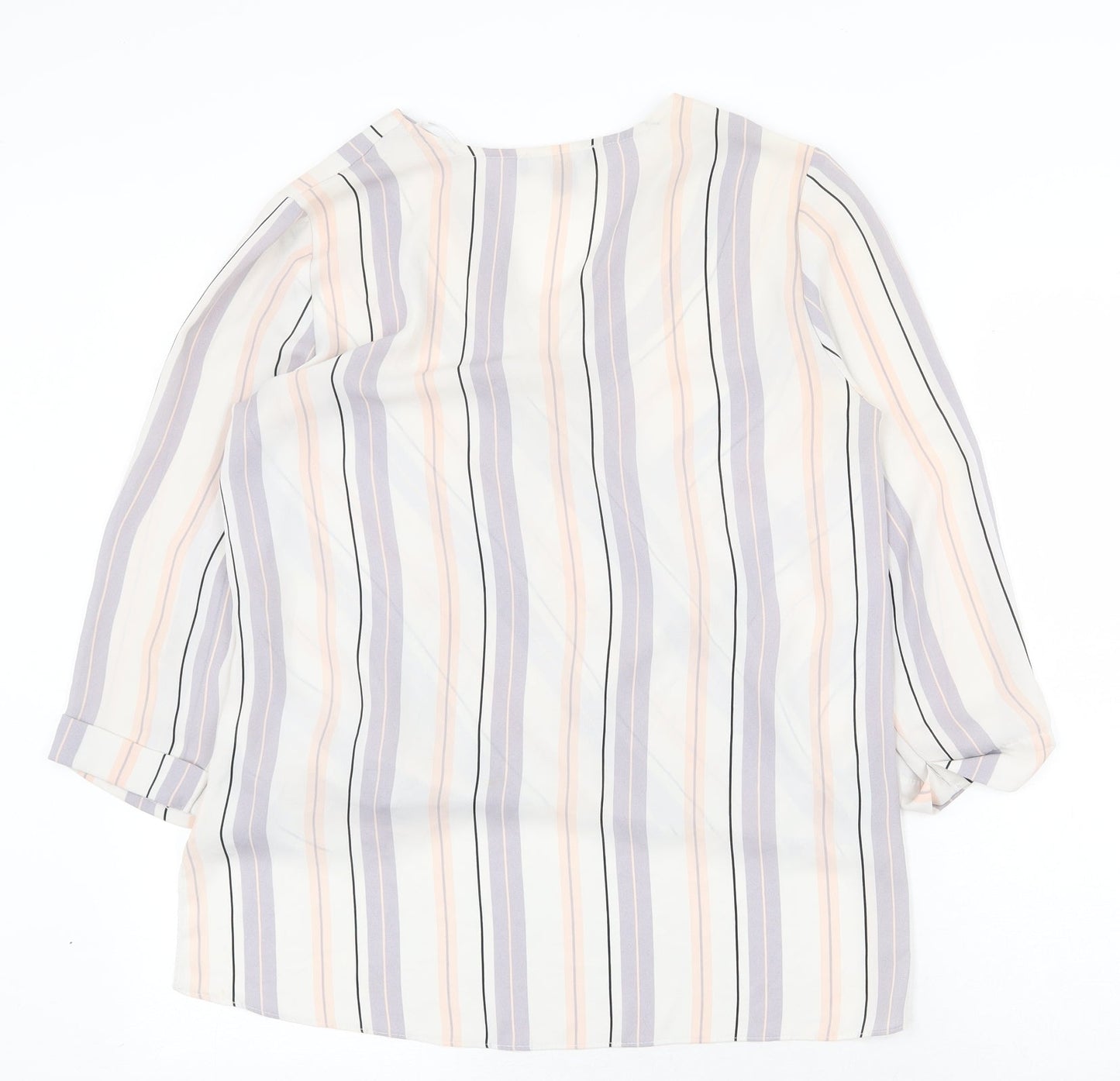 Womens UK Size 10 Atmosphere Multicoloured Basic Blouse