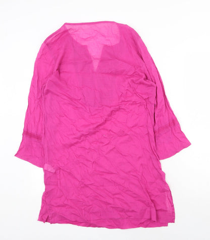 Womens UK Size 12 Marks and Spencer Pink Basic Blouse