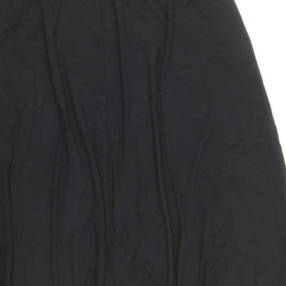 Marks and Spencer Womens Black Viscose Flare Skirt Size 18