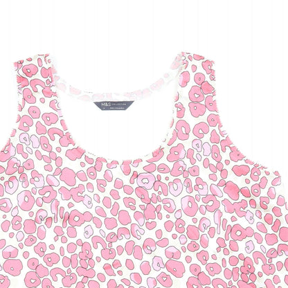 Womens UK Size 14 Marks and Spencer Pink Basic Blouse