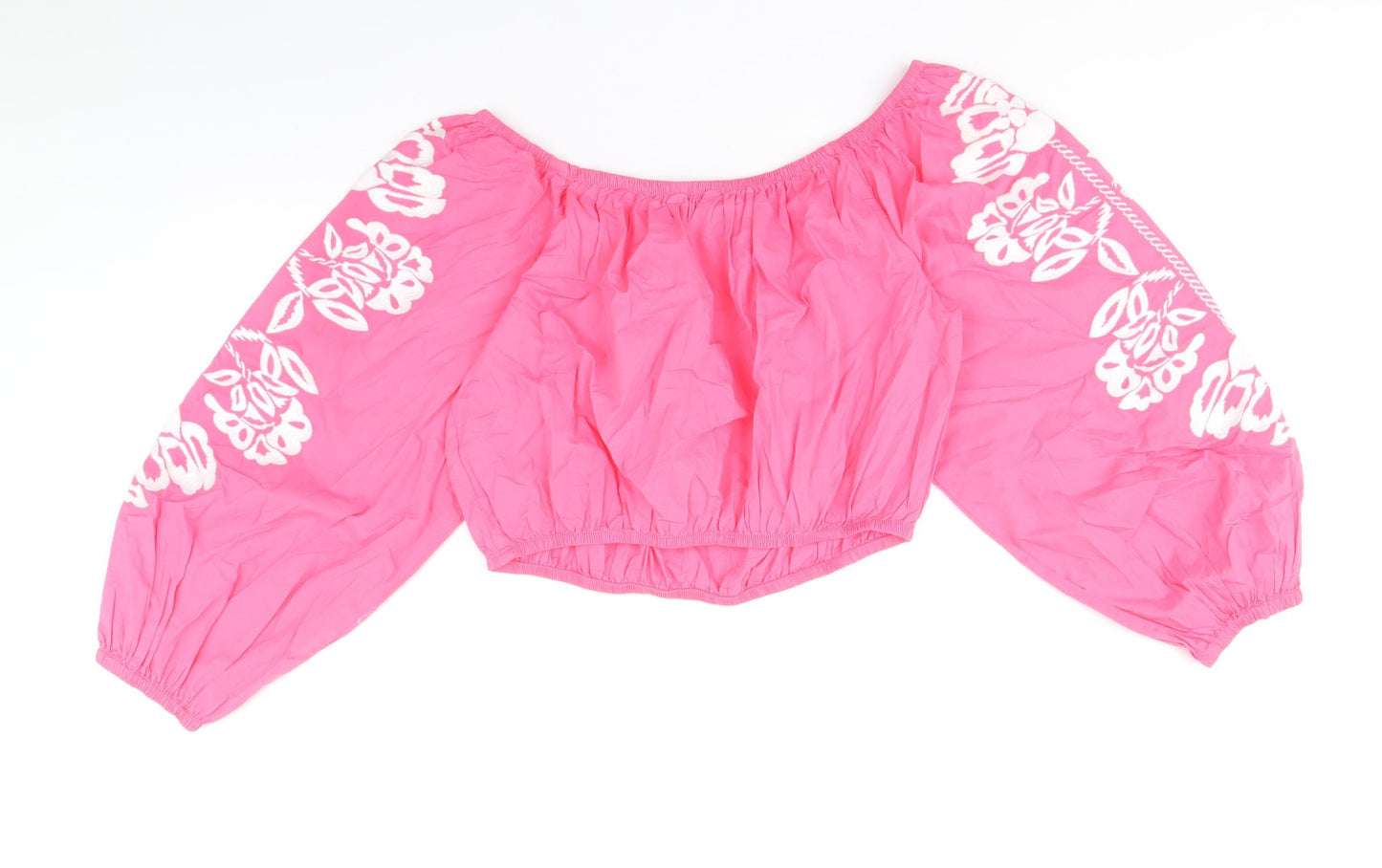 Womens UK Size 14 Marks and Spencer Pink Basic Blouse