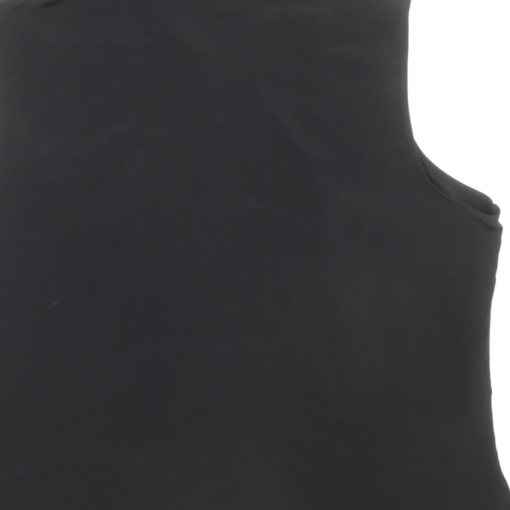 Womens UK Size 20 Preworn Black Basic Polo