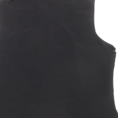 Womens UK Size 20 Preworn Black Basic Polo