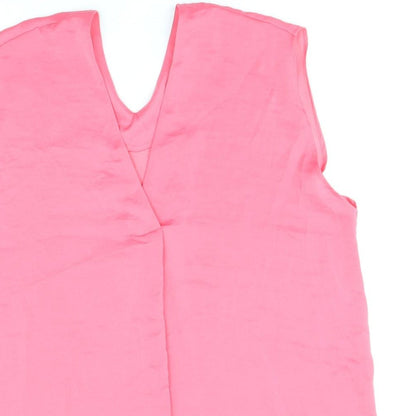 Womens UK Size 14 Marks and Spencer Pink Basic Tank