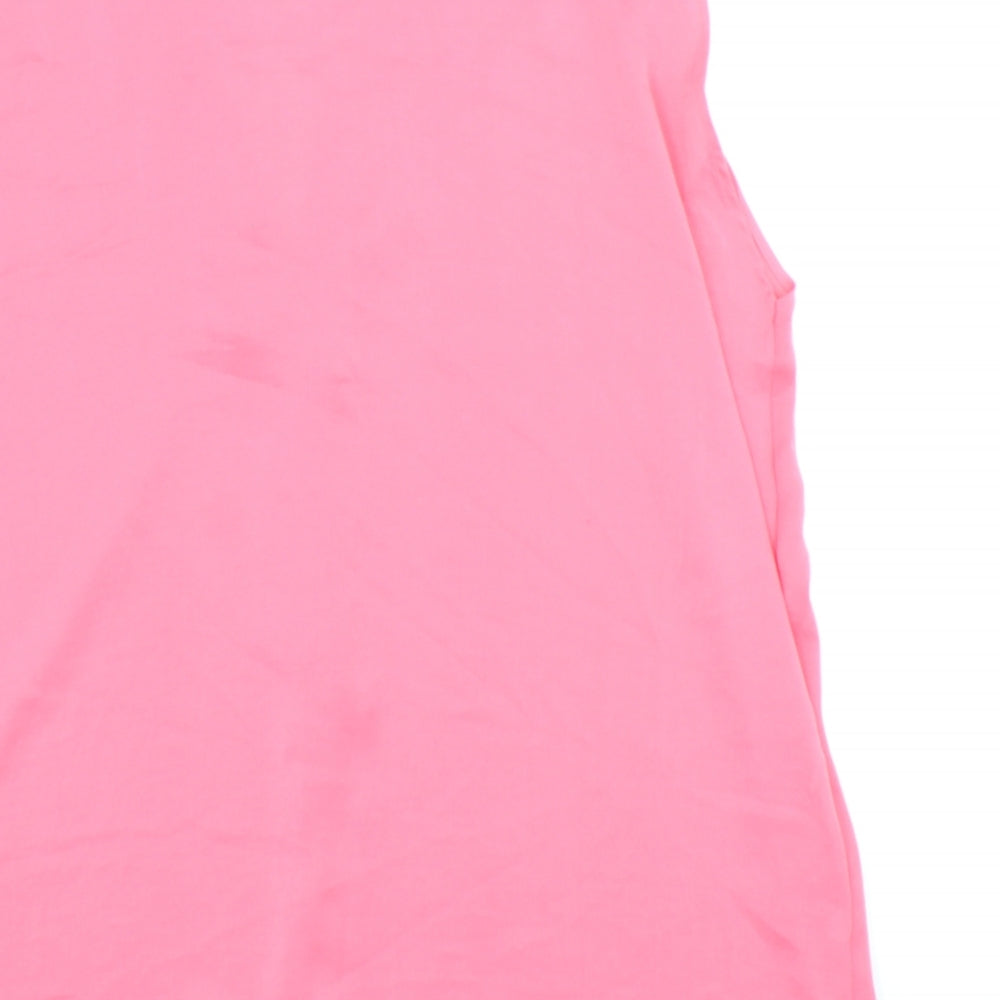 Womens UK Size 14 Marks and Spencer Pink Basic Tank
