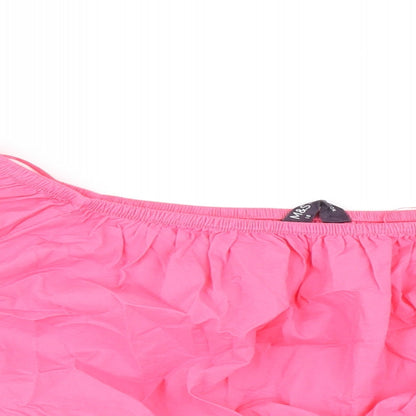 Womens UK Size 18 Marks and Spencer Pink Cropped Blouse