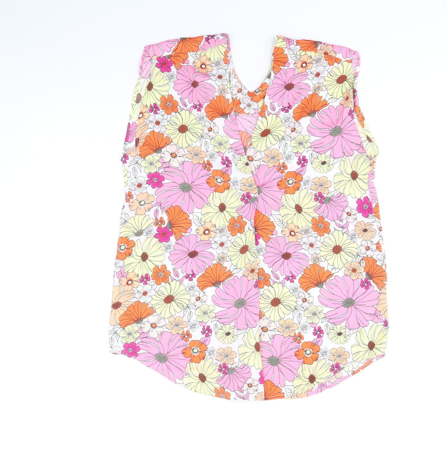 Womens UK Size 8 Marks and Spencer Multicoloured Basic Tank
