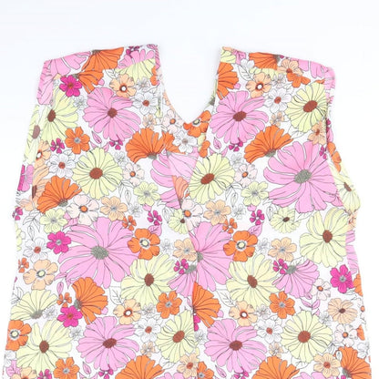 Womens UK Size 8 Marks and Spencer Multicoloured Basic Tank