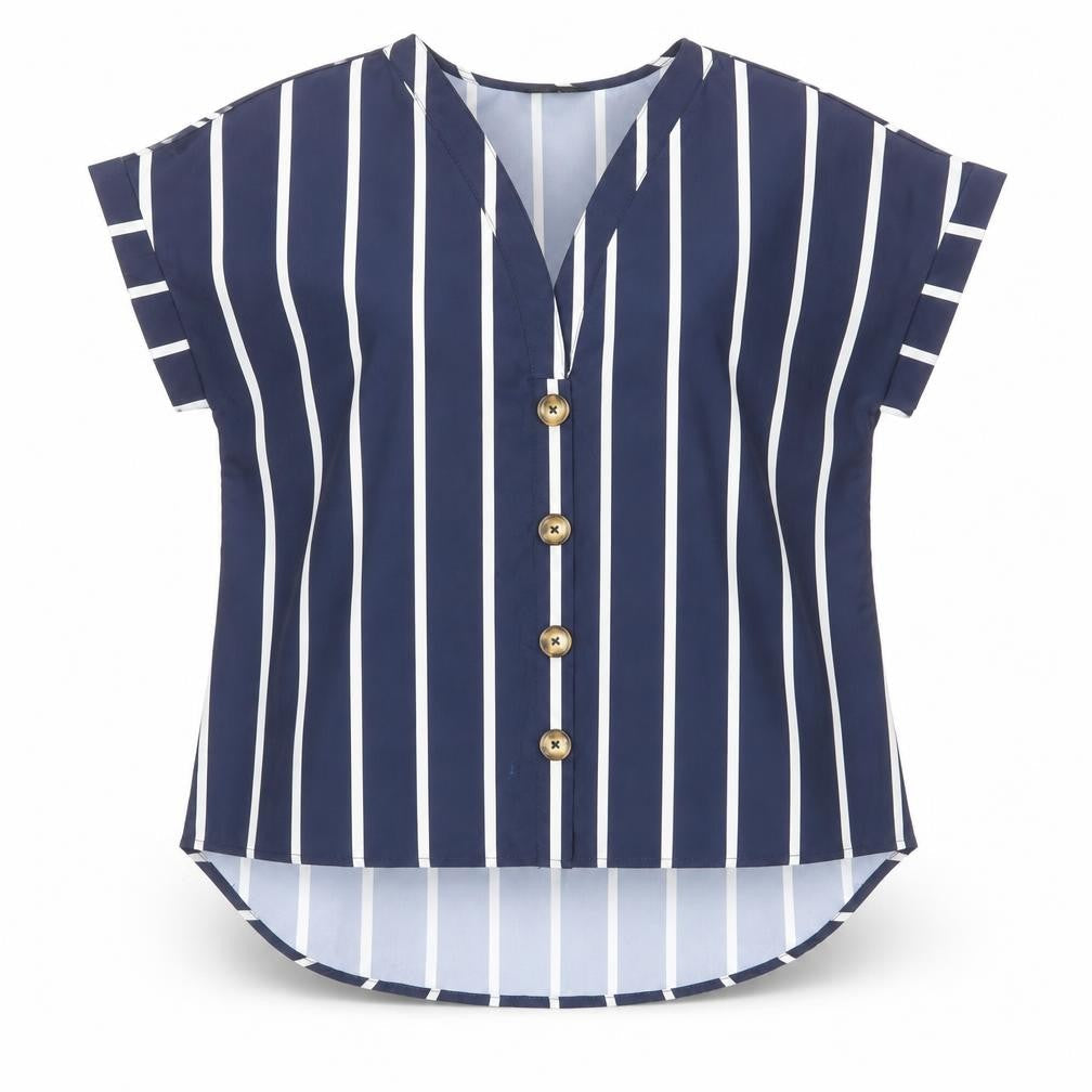 Womens UK Size S SheIn Blue Basic Blouse